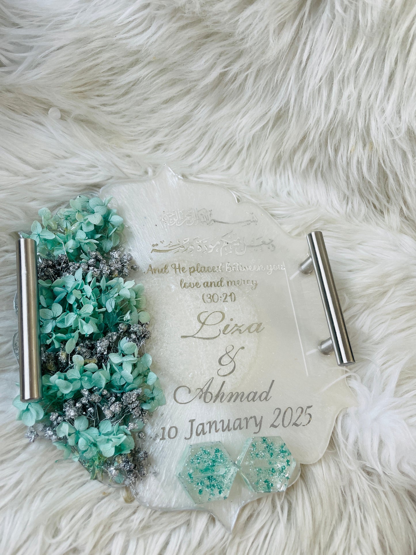 Green Floral Tray The Craft Queen