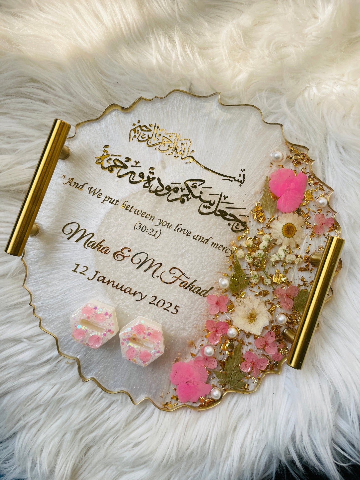 Pink Floral Tray The Craft Queen