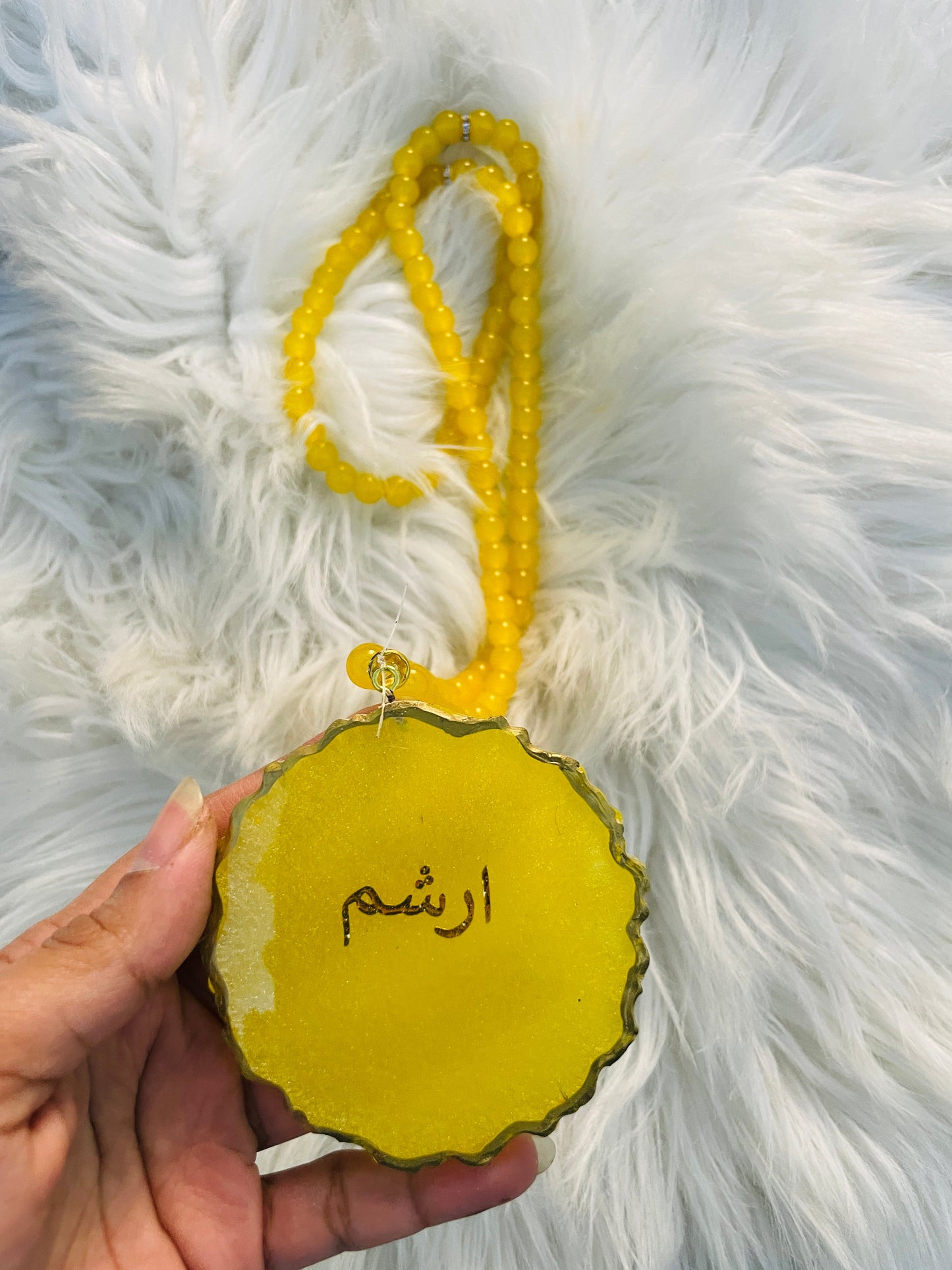 Yellow Tasbeer The Craft Queen