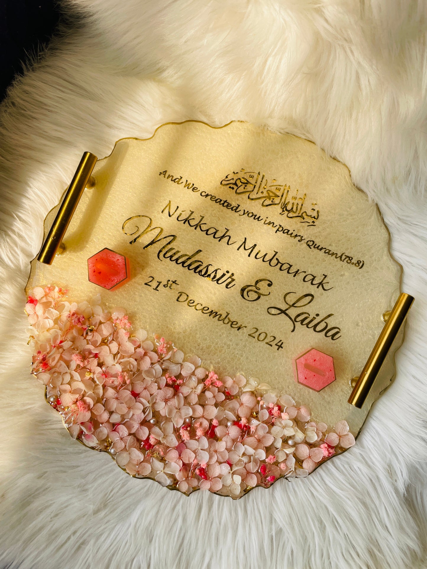 Pinky Floral Tray The Craft Queen