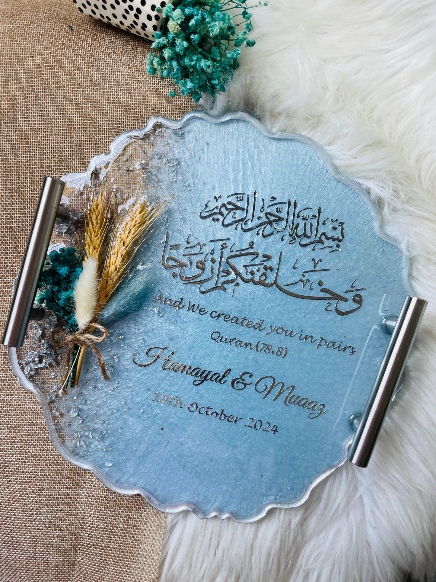 Blue Floral Tray The Craft Queen