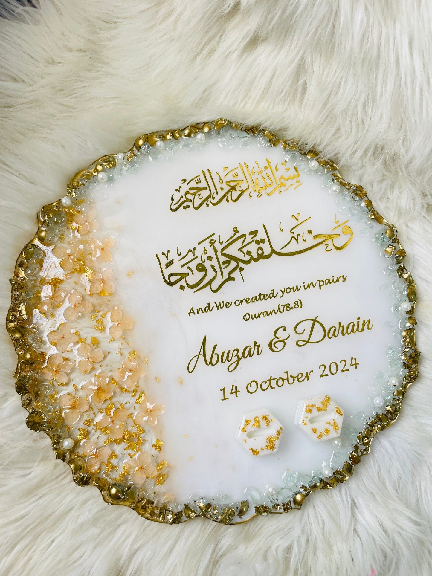 Gold Floral Plaques The Craft Queen