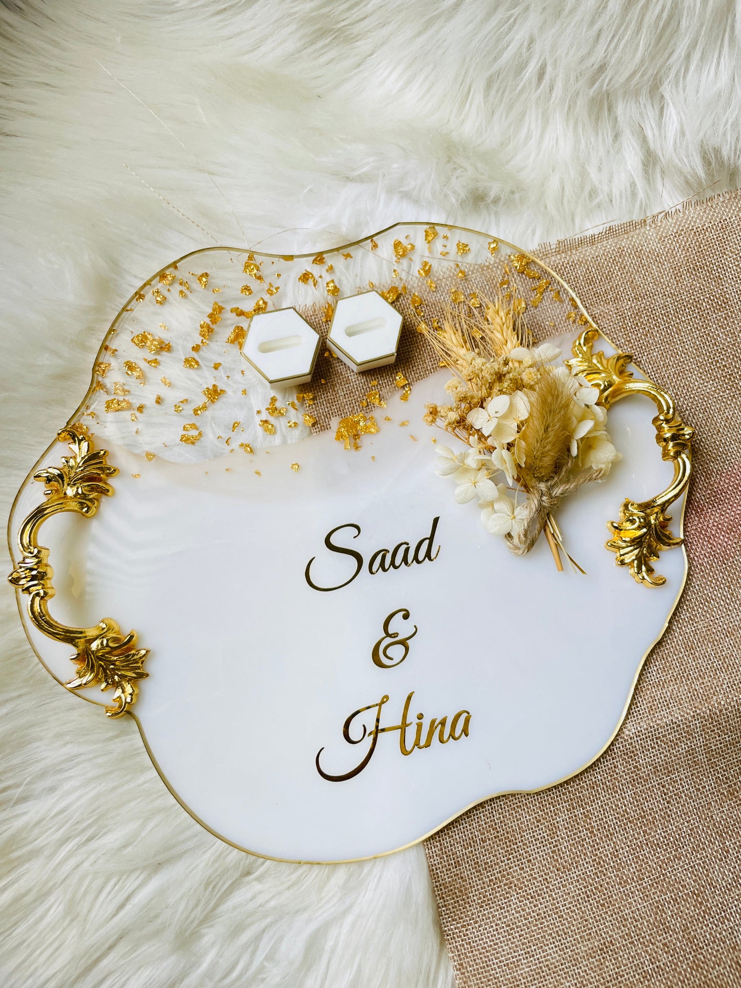 White Floral Tray The Craft Queen