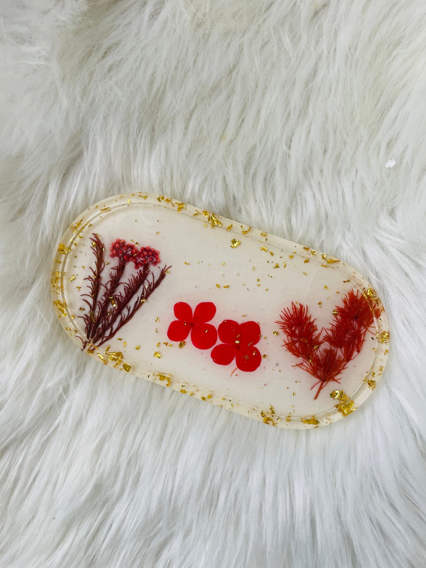 Trinket Tray Red Floral The Craft Queen