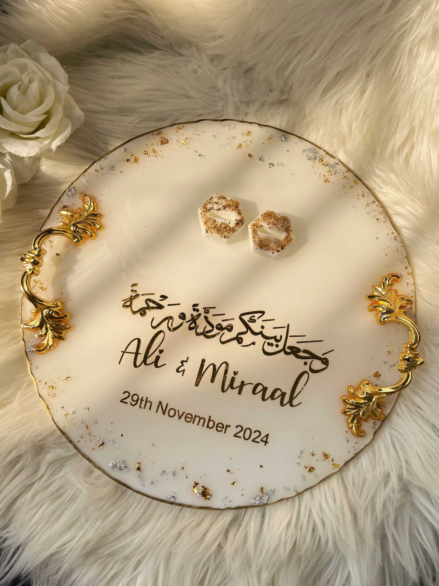 White Vintage Engagement Tray The Craft Queen