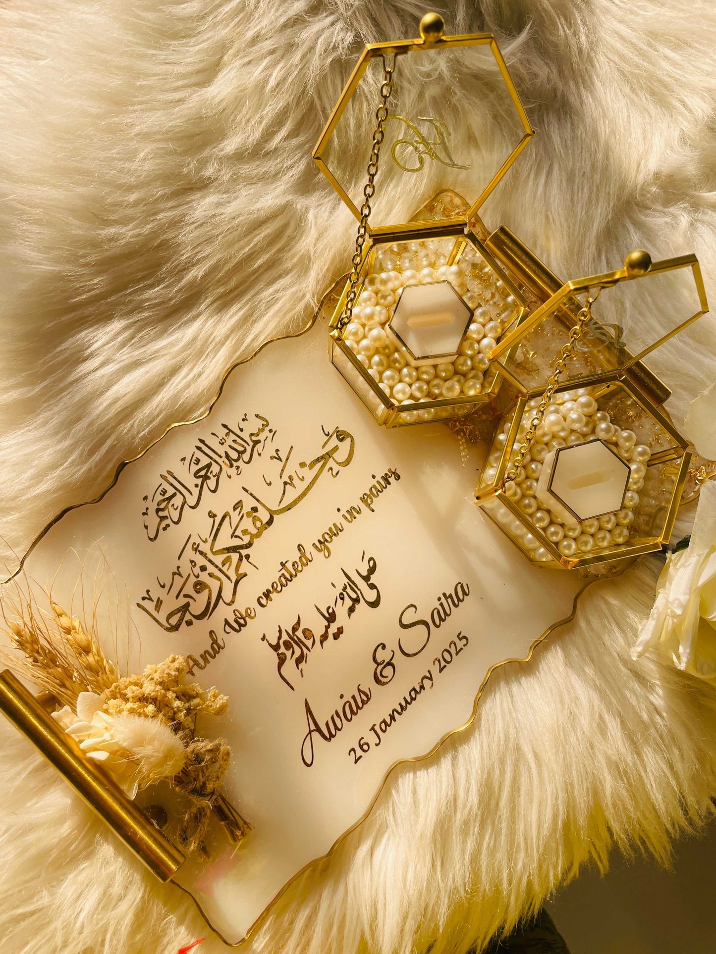 Gold and White Tray The Craft Queen