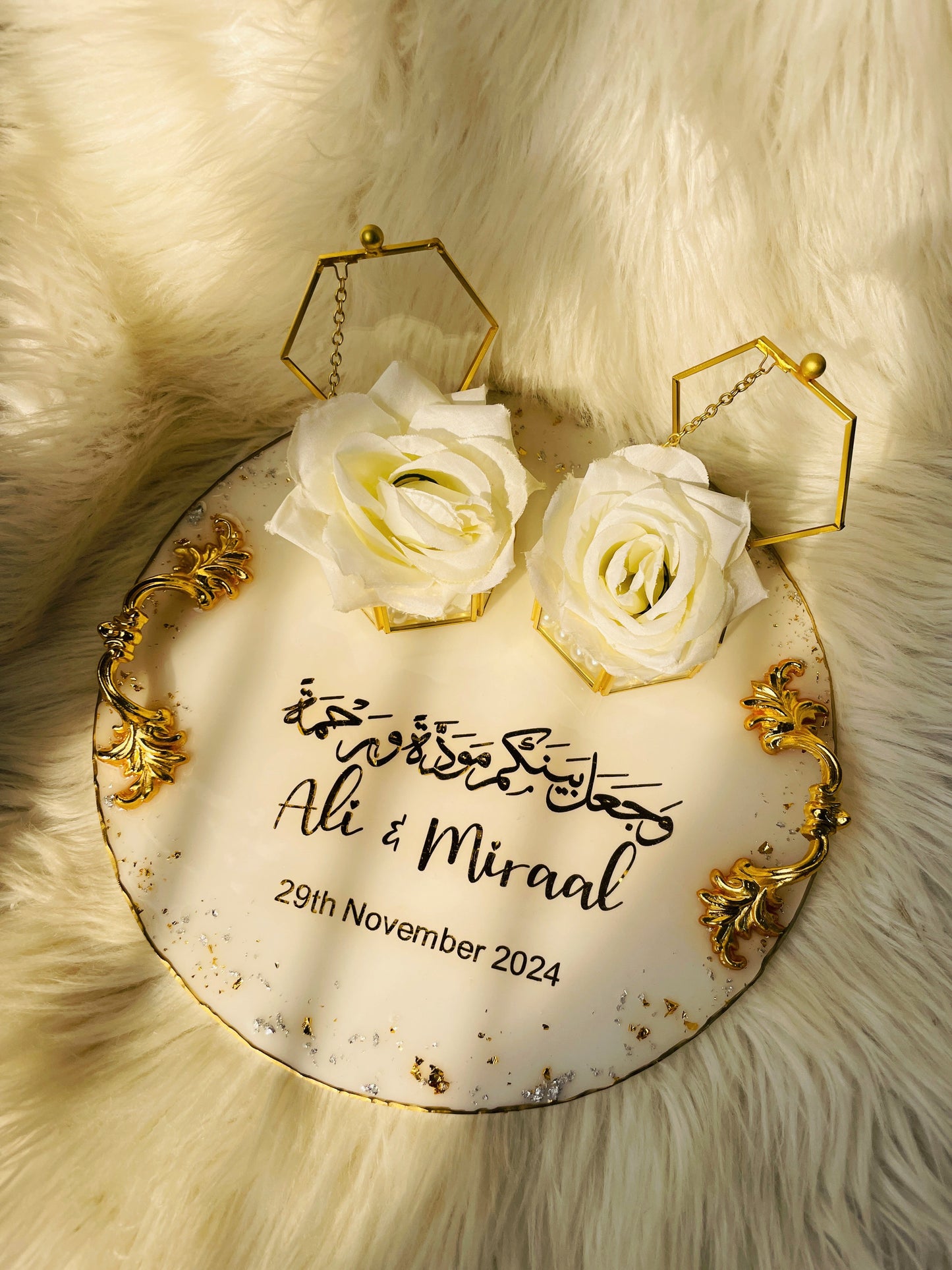 White Flower Vintage Tray The Craft Queen