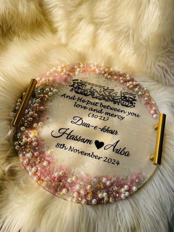 Pink Floral tray The Craft Queen