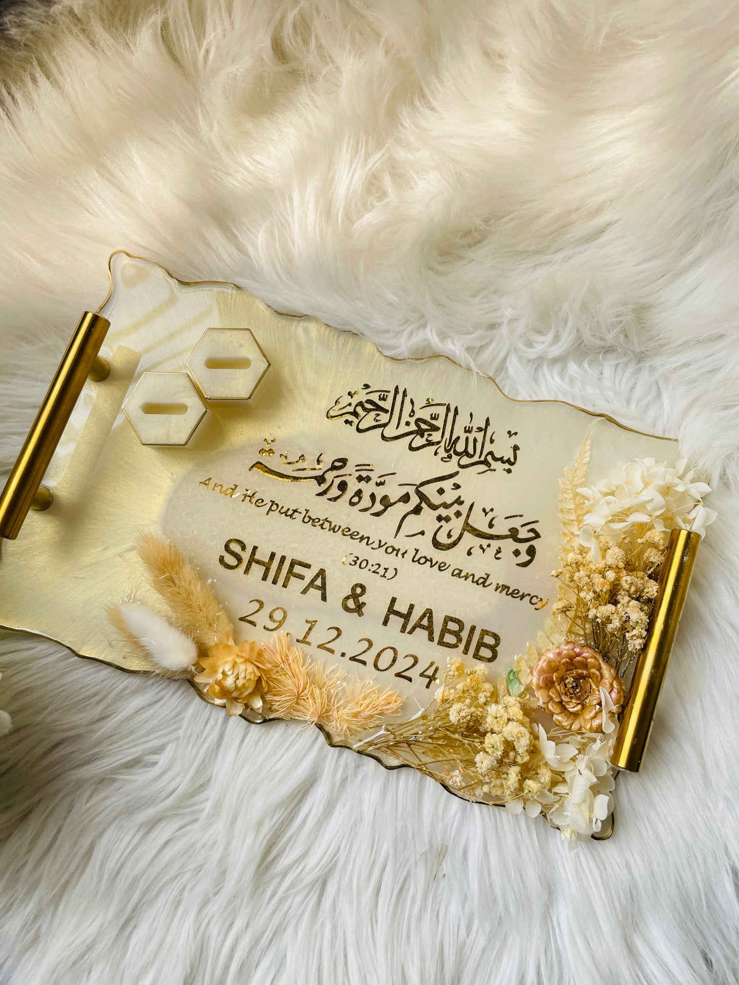 White Floral Tray The Craft Queen