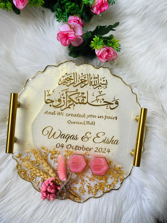 Gold Floral Tray The Craft Queen