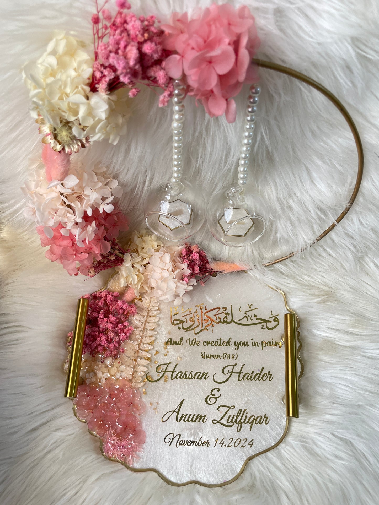 Premium Pink Floral Tray