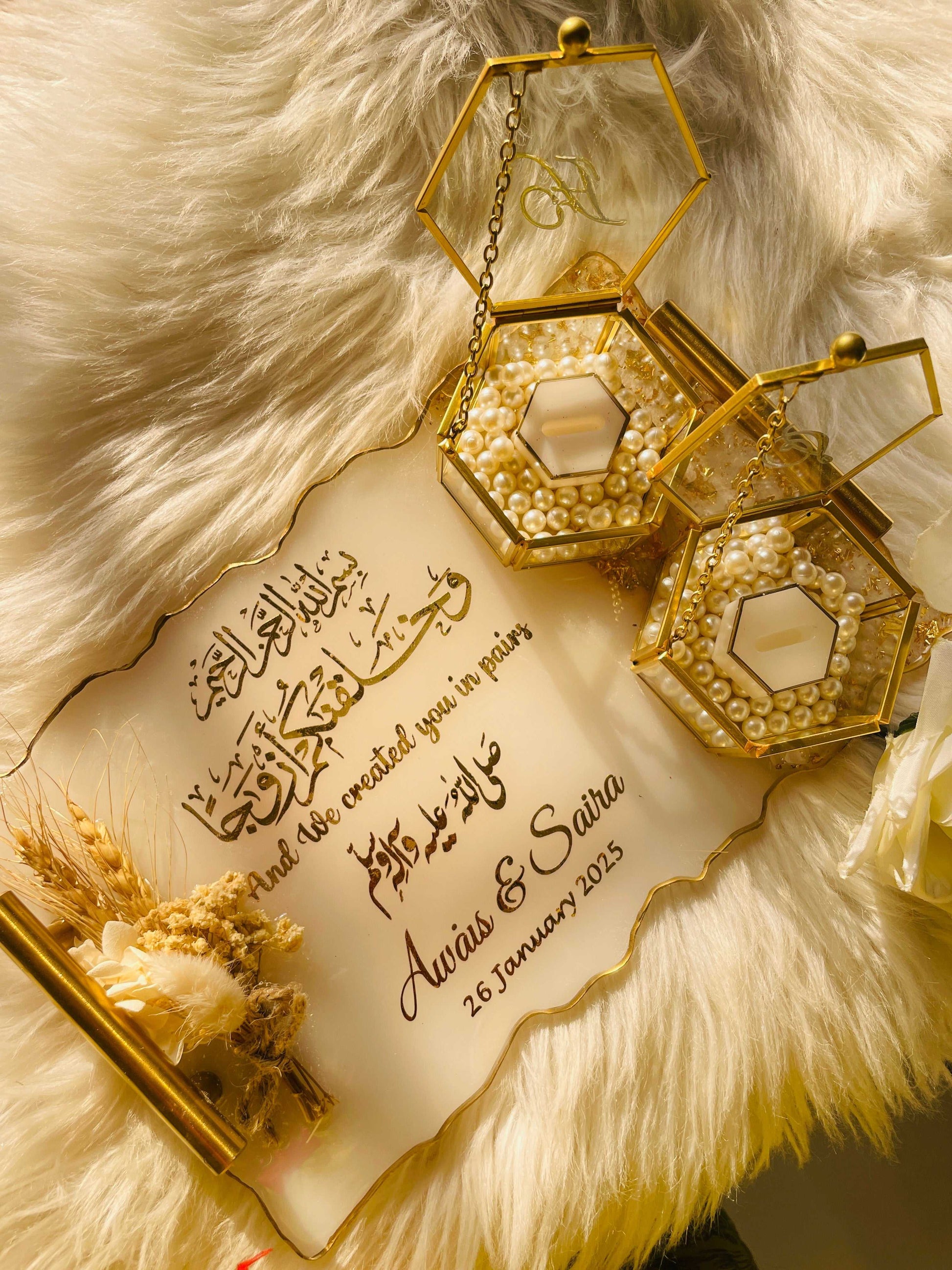 Gold and White Tray The Craft Queen