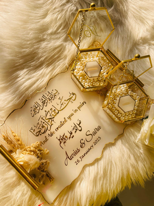 Gold and White Tray The Craft Queen