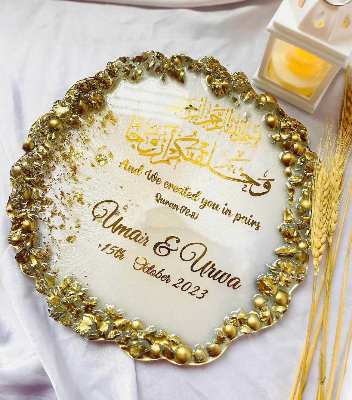 Golden Stone Plaque The Craft Queen