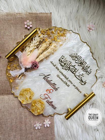 Nikah Mubarak Personalized Resin Scroll