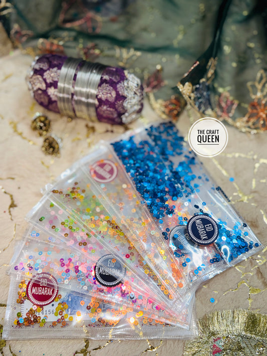 Luxury Eid Eidi Envelope with Shiny Sequins