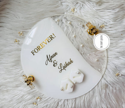Personalized Forever Wedding Name Plaque – Custom Couple Sign