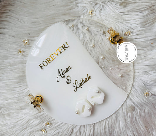 Personalized Forever Wedding Name Plaque – Custom Couple Sign