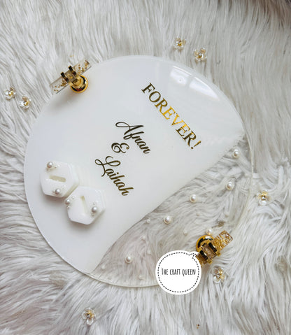 Personalized Forever Wedding Name Plaque – Custom Couple Sign
